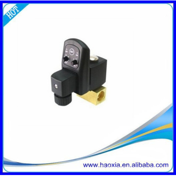 Two-position Two-way brass electric drain valve with timer